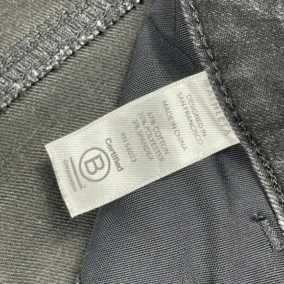 Athleta Jeans Womens 2 Sculptek Ultra Skinny Zip‎ Carbon Performance Minimal - Picture 14 of 16